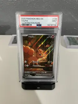 2025 POKEMON MEG EN-MEGA EVOLUTION ILLUSTRATION RARE #138 VULPIX PSA 9 - Image 1