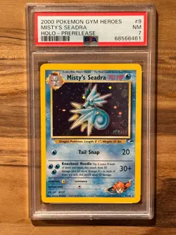 2000 Pokemon Gym Heroes Misty's Seadra Prerelease PSA 7 Certification # 68566461 - Image 1