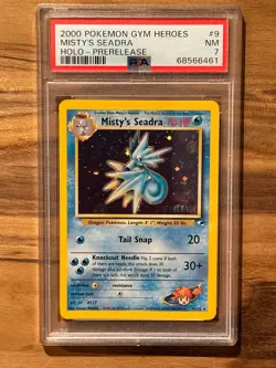 2000 Pokemon Gym Heroes Misty's Seadra Prerelease PSA 7 Certification # 68566461 - Image 2