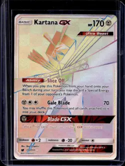 2017 Pokemon Sun & Moon Crimson Invasion Kartana #117/111 - Image 1