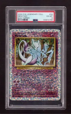 2002 Pokemon Legendary Collection #S4 Mewtwo Box Topper Ex.-Mt. PSA 6 *read* - Image 3