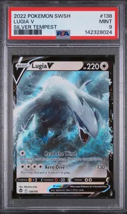 Lugia V 138/195 Pokemon TCG Silver Tempest 2022 PSA 9 Mint - Image 1