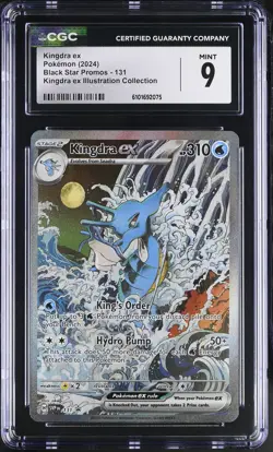 Kingdra EX 131 Illustration Collection Black Star Promos Pokemon CGC 9 Mint *075 - Image 1