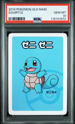 2019 POKEMON OLD MAID SQUIRTLE PSA 10 - Image 1