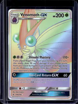 2019 Pokemon Sun & Moon Unbroken Bonds Venomoth #216/214 - Image 1