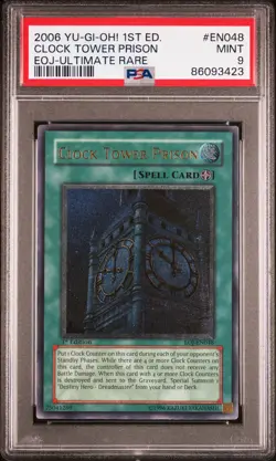 Clock Tower Prison EOJ-EN048 1st Edition-ultimate Rare Yugioh PSA 9 *423 - Image 1