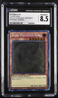 Dark Magician Girl GFP2-EN177 1st Edition Yu-gi-oh! CGC 8.5 Nm/mint+ *018 - Image 1