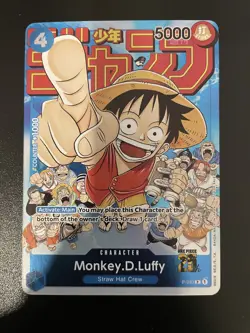 P-033 Monkey D. Luffy One Piece TCG English Shonen Jump Magazine Promo Card - Image 2
