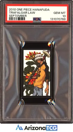 One Piece 2010 Trafalgar Law September One Piece Hanafuda GEM MINT PSA 10 - Image 1