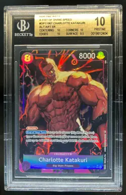 2025 One Piece Fist of Divine Speed Charlotte Katakuri Alt Art #OP11-067 BGS 10 - Image 1