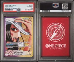 One Piece Nico Robin OP09-062 Alternative Art Leader English Edition PSA 10 - Image 3