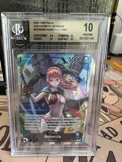 One Piece OP04 Rebecca Leader Alternate Art BGS 10 - Image 1