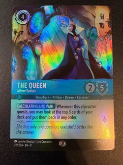 Disney Lorcana Fabled - The Queen Mirror Seeker Epic Foil #219/204 - Image 1