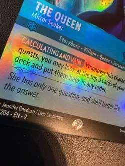 Disney Lorcana Fabled - The Queen Mirror Seeker Epic Foil #219/204 - Image 2