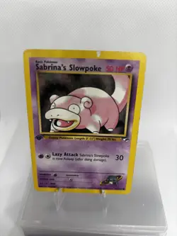 Pokemon TCG Sabrina's Slowpoke Gym Heroes 1st Edition Common Card 95/132 NM - Image 2