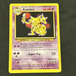 Kadabra 32/102 Base Set Regular Card Never Played Very Nice NM - Image 1
