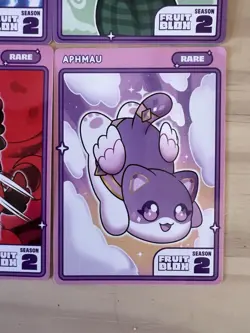 Aphmau Fruit Blox Trading Cards Kim Pierce Epic Rare Season 2 Set of 4 - Image 2