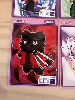 Aphmau Fruit Blox Trading Cards Kim Pierce Epic Rare Season 2 Set of 4 - Image 3