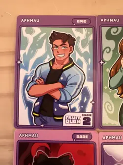 Aphmau Fruit Blox Trading Cards Kim Pierce Epic Rare Season 2 Set of 4 - Image 4