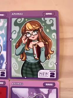 Aphmau Fruit Blox Trading Cards Kim Pierce Epic Rare Season 2 Set of 4 - Image 5