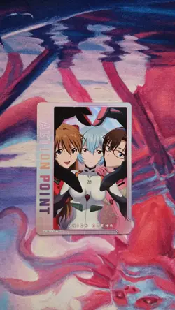 Union Arena Card Evangelion ASUKA, MARI & REI Action Point AP AP04 ENGLISH FOIL - Image 1