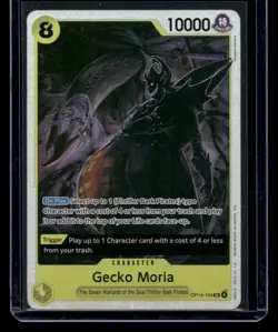 Gecko Moria OP14-104 SR The Azure Sea’s Seven One Piece Card Game English - Image 1