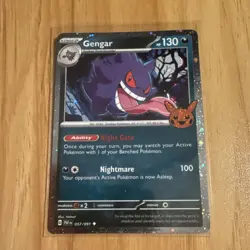 Pokemon Gengar 057/091 Cosmos Holo Trick or Trade Booster 2024 Card - Image 1