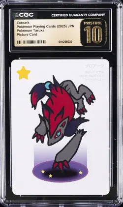 2025 POKEMON PLAYING CARDS JPN ZOROARK CGC 10 PRISTINE - Image 1