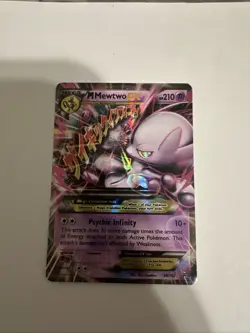Pokemon M Mega Mewtwo EX Ultra Rare Holo TCG Card 64/162 - Image 1