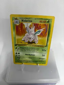 Pokemon Card - Nidorino German 1st Edition Base Set 37/102 Uncommon - Image 2
