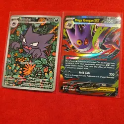 Haunter 027 Promo + Mega Gengar ex 056/094 - Box Fresh - Pokemon Card Lot #920 - Image 1
