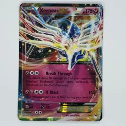 Pokemon TCG Xerneas EX Black Star Promo Holo Rare Card XY07 - Image 1