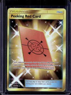 2018 Pokemon Sun & Moon Ultra Prism Peeking Red Card #169/156 - Image 1