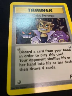 IMPOSTER OAK'S REVENGE - 76/82 - TEAM ROCKET - POKEMON CARD - LP - Image 2
