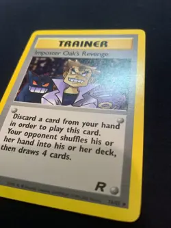IMPOSTER OAK'S REVENGE - 76/82 - TEAM ROCKET - POKEMON CARD - LP - Image 3