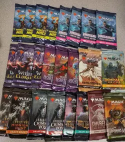 Huge Lot of 24 Magic The Gathering Sealed Packs - Unopened Draft Boosters! - Image 1