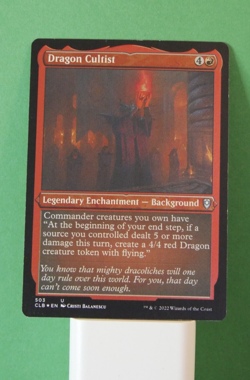 Dragon Cultist (Foil Etched) Commander Legends: Battle for Baldur's Gate Foil - Image 1