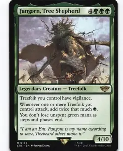 Fangorn, Tree Shepherd 166 Lord of the Rings Tales Middle-earth Magic MTG LTR - Image 1