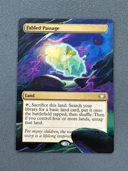 Fabled Passage 60 MTG Edge of Eternities Commander Hand Painted Full Altered Art - Image 1