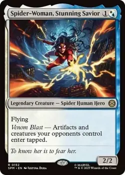 1x NM Spider-Woman, Stunning Savior - Marvel's Spider-Man [MTG] pack fresh - Image 1