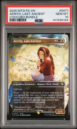 2025 MTG FINAL FANTASY COMMANDER CHOCOBO BUNDLE AERITH LAST ANCIENT PSA 10 - Image 1