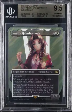 2025 MTG: FINAL FANTASY SURGE FOIL #0519 AERITH GAINSBOROUGH BGS 9.5 - Image 1