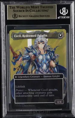 2025 MTG: FINAL FANTASY CECIL DARK KNIGHT CECIL REDEEMED PALADIN BGS 10 - Image 2