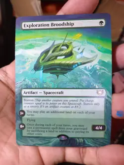 Exploration Broodship MTG Edge of Eternities Commander Hand Painted Altered Art - Image 2