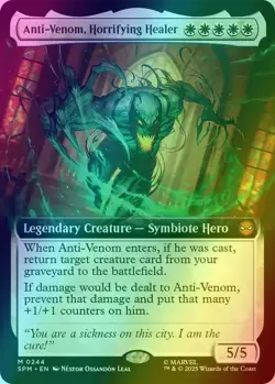 Anti-Venom, Horrifying Healer Extended Foil Marvel's Spider-Man Magic MTG - Image 1