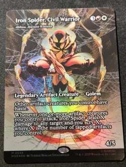 Alibou, Ancient Witness Iron Spider Foil Marvel's Spider-Man Magic The Gathering - Image 1