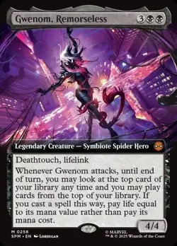 Gwenom, Remorseless Extended Marvel's Spider-Man MTG Magic The Gathering - Image 1