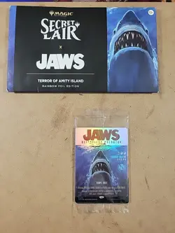 MTG Secret Lair Jaws Terror of Amity Island - Foil​ Opened Box - Image 1