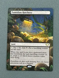 Eumidian Hatchery MTG Edge of Eternities Commander Hand Painted Full Altered Art - Image 1