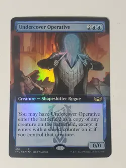 MTG - Undercover Operative (Extended Art) - Streets of New Capenna Foil Clone - Image 1